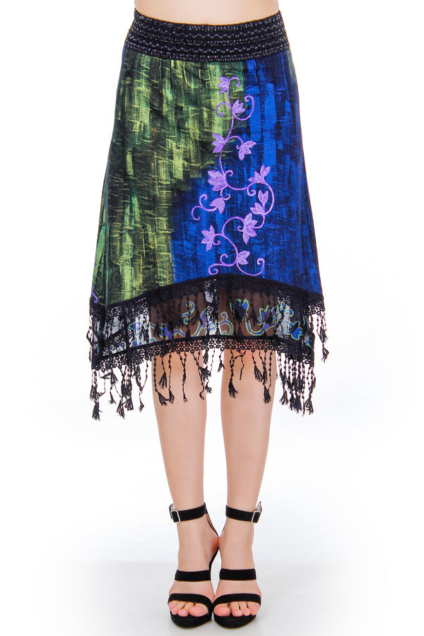 Fusta jerse pictata  Liza Panait Liza Panait Online Boutique